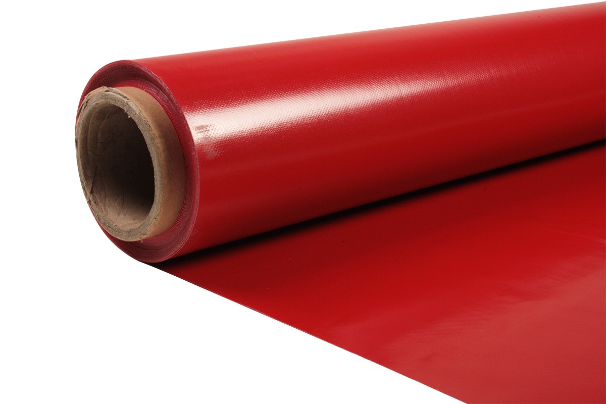 Verstärktes PVC für Abdeckplane und mehr, rot 250 cm, 650 Gr./M²