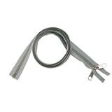 ESVO Reißverschluss teilbar 10 mm hellgrau, vernickelt, 250 cm