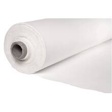 Bühnenmolton oder Dekomolton. Schwer entflammbar weiss 300 Gr/M²,  300 cm