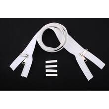 YKK Reißverschlüsse 5 mm nicht teilbar X-form, weiß