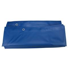 PVC Gewebeplane, 200x300cm, aus verstärktem PVC, blau, gebrauchsfertig