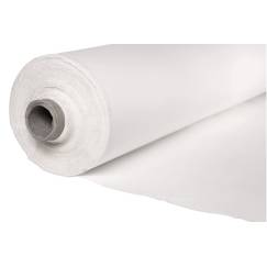 Bühnenmolton oder Dekomolton. Schwer entflammbar weiss 300 Gr/M²,  300 cm