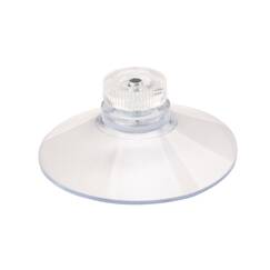 ESVO transparenter Saugnapf mit rostfreiem Gewinde und Mutter