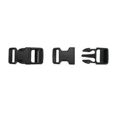 Steckschnalle 15 mm schwarz