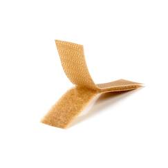 Klettband, 20 mm, braun – Flausch- und Hakenband – 29 cm, zwei Stück [CLONE]