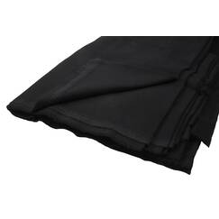 Brandwerende stof, molton, zwart, 300 gram, 300cm