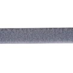 Klettband 20 mm grau, weiche Seite, Flausch