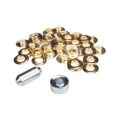 Satz ESVO Ösen Ø 12 mm messing, 25 Stück