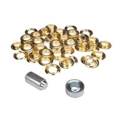 Satz ESVO Ösen mit Scheiben 16 mm Messing