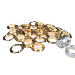 Set ESVO zeilringen 40 mm goudkleurig / messing