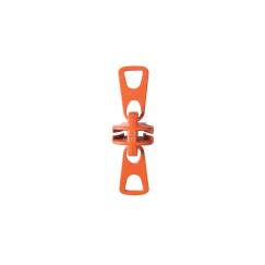 YKK VISLON schuiver bloktand 8 mm met 2 greepplaten, orange