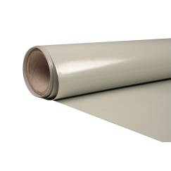 Zeildoek 650 grams brandvertragend bisonyl 300 cm, lichtgrijs RAL 7038