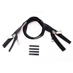 YKK Reißverschlüsse 10 mm nicht teilbar X-form schwarz