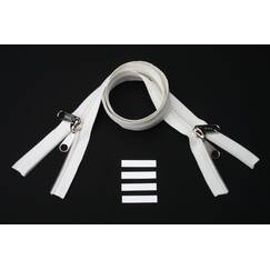 ESVO Reißverschlüsse 10 mm nicht teilbar X-form weiss