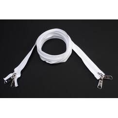 ESVO Reißverschlüsse 10 mm zwei Wege teilbar weiß, 150 cm