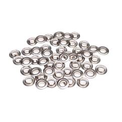 Satz ESVO Ösen Ø 10 mm vernickelt, 50 Stück