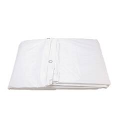 Gewebeplane mit Ösen, weiss, 300x400cm