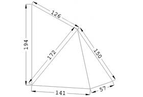 Bedouin 240 Seitenschirm schwarz
