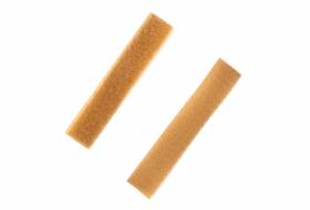 Klettband, 20 mm, braun – Flausch- und Hakenband – 29 cm, zwei Stück [CLONE]
