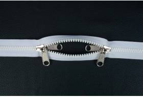 YKK VISLON Profilreißverschlüsse 8,6 mm 10 V nicht teilbar O-form weiß [CLONE]