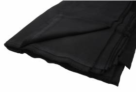 Brandwerende stof, molton, zwart, 300 gram, 300cm