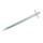T-Hering 30 cm x 3 mm, blau-passiviert