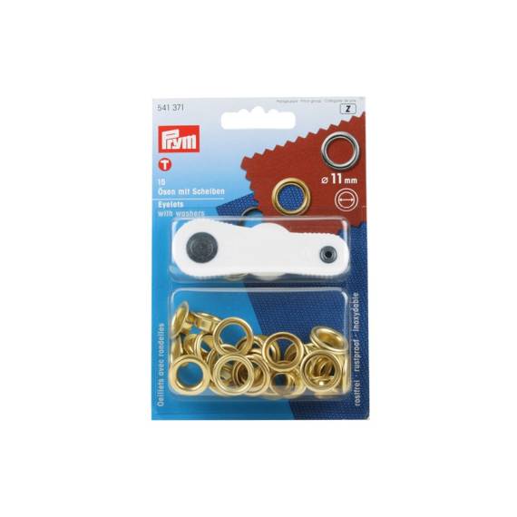 Satz Prym Ösen mit Scheiben 11 mm