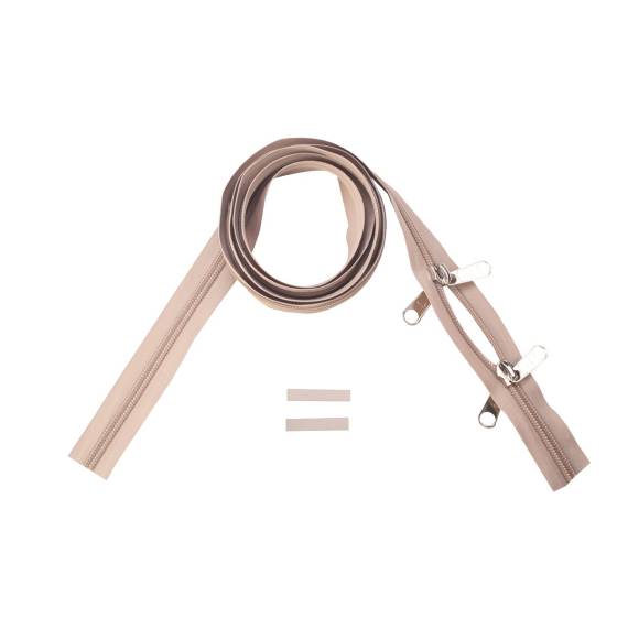 ESVO Reißverschlüsse 10 mm nicht teilbar O-form, sand