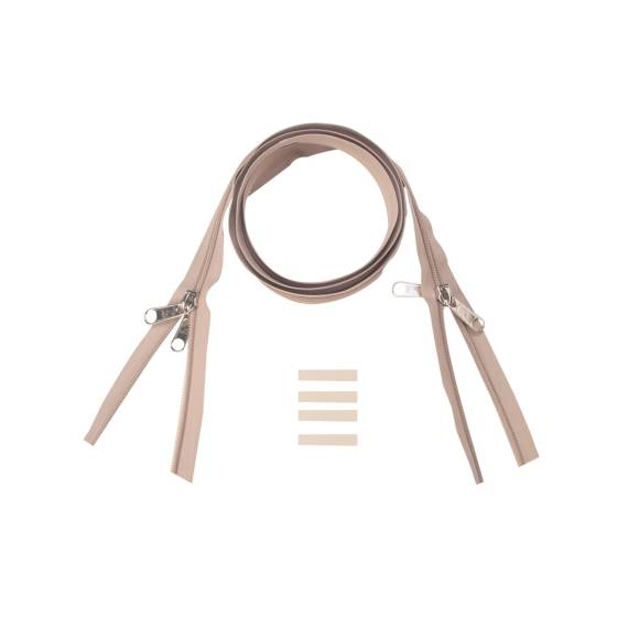 ESVO Reißverschlüsse 10 mm nicht teilbar X-form, sand