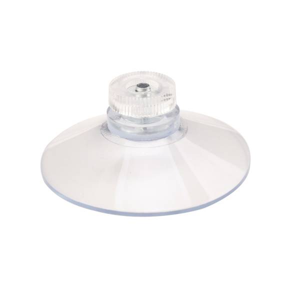 ESVO transparenter Saugnapf mit rostfreiem Gewinde und Mutter