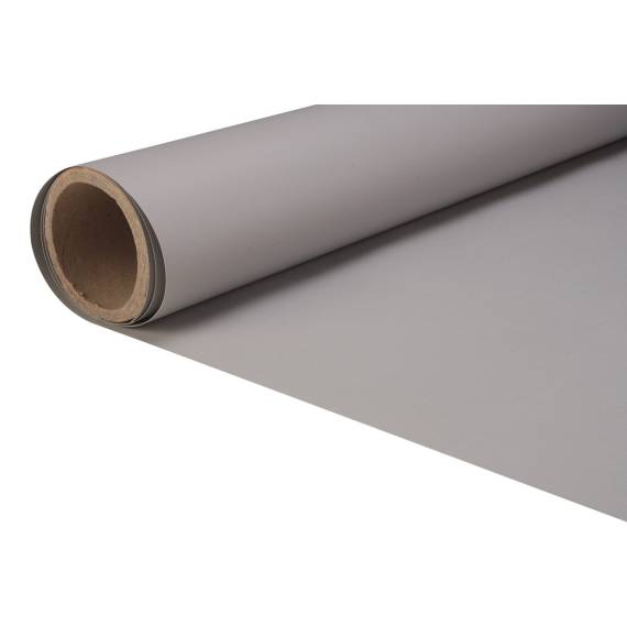 Zeltplane PVC mit Leineprägung beschichtet grau 154 cm, 450 Gr./M²