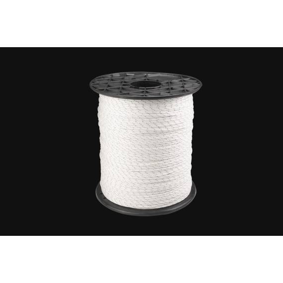 Reflektierendes Zeltschnurr 3,5 mm, weiß