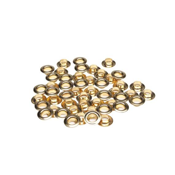 Satz ESVO Ösen Ø 9 mm messing, 50 Stück, Typ 1020G