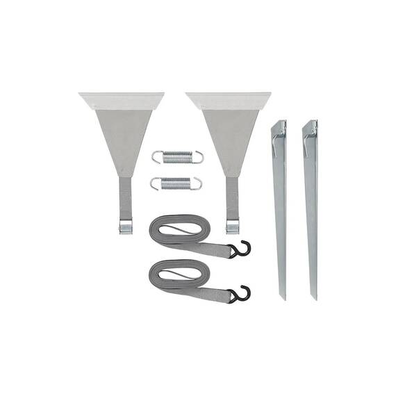 Sturm-Abspannset 
Kederbefestigung für Markisenschiene