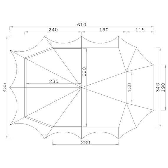 Baumwollzelt Bedouin 340