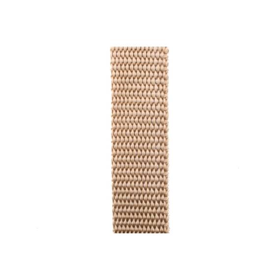 Schnalleband Rolle, 20 mm PP, beige