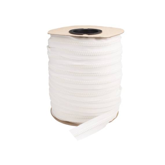 YKK VISLON Profilreißverschlussband 10 mm 10V nicht teilbar, weiß (Schieber nicht inbegriffen)