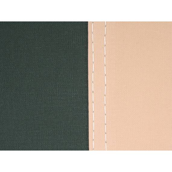 Beige tent met groen front