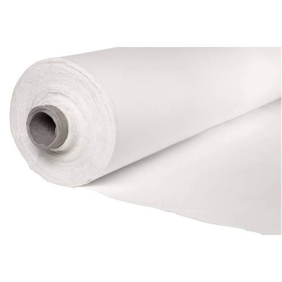 Bühnenmolton oder Dekomolton. Schwer entflammbar weiss 300 Gr/M²,  300 cm