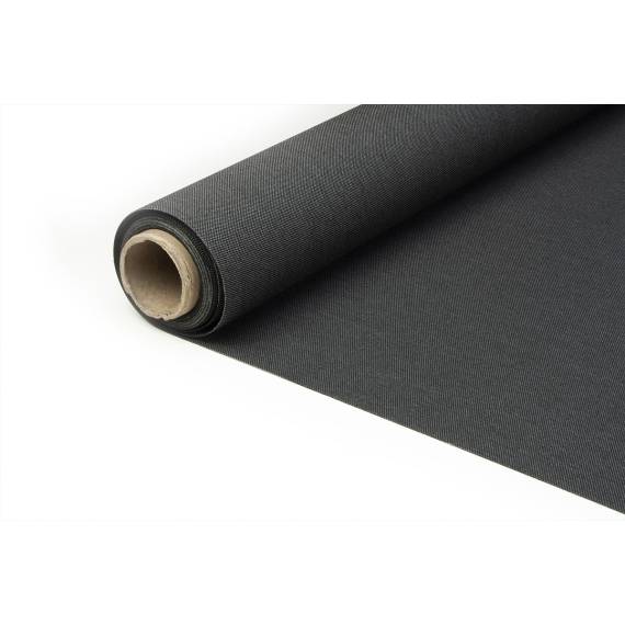 Persenningstoff charcoal pique premium Qualität Bootsverdeckstoff Docril 153 cm, Pique Black N 00114