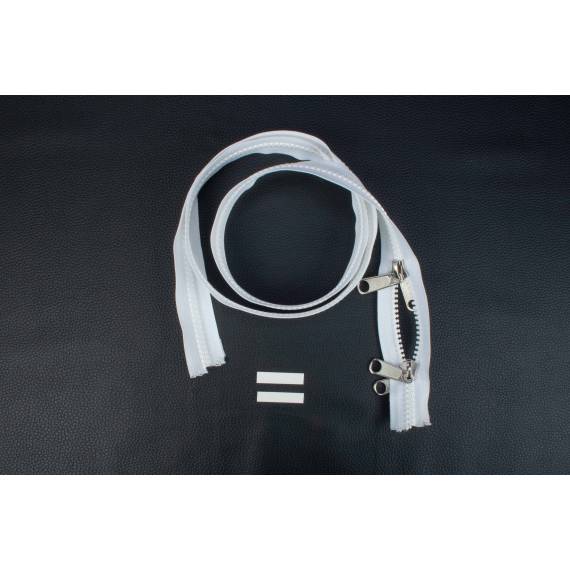 YKK VISLON Profilreißverschlüsse 8,6 mm 10 V nicht teilbar O-form weiß