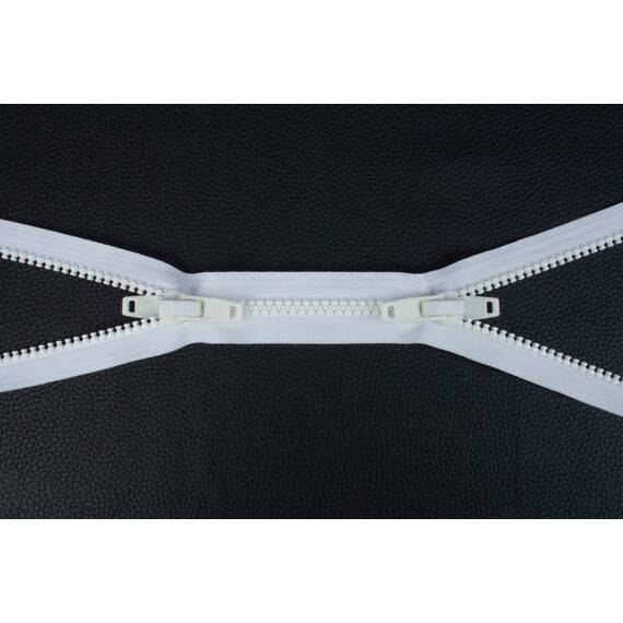 YKK VISLON Profilreißverschlüsse 10 mm 10 V nicht teilbar X-form weiß [CLONE]