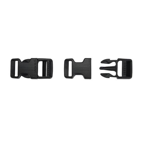 Steckschnalle 15 mm schwarz