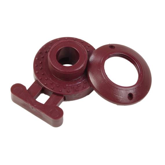 Minax Knopf braunrot