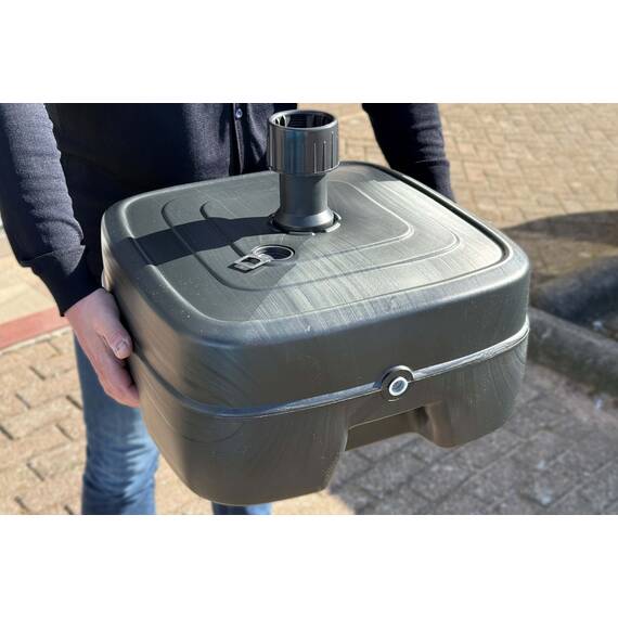 Befüllbarer Sonnenschirmständer 40 kg, mit Rollen, 40 liter Inhalt