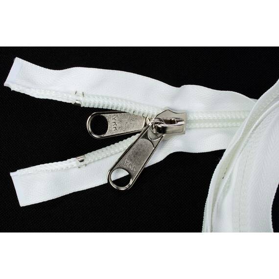 YKK Reißverschlüsse 10 mm teilbar weiß, 100 cm