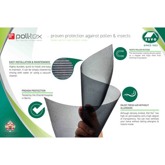 Poll-Tex, Pollenschutzgitter 160 cm