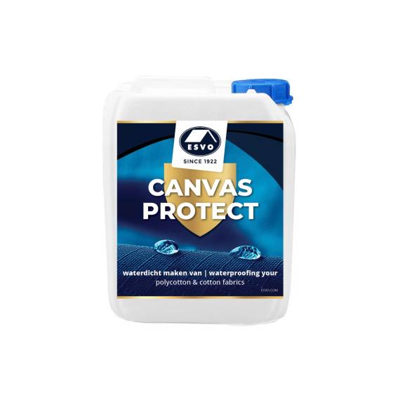 Imprägniermittel ESVO Canvas Protect für wasserdicht machen von Zelt und Baumwolle, Polyester/Baumwoll, Leinwand und mehr, 5 Ltr.