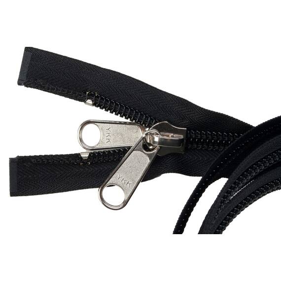 YKK Reißverschlüsse 10 mm teilbar schwarz, 100 cm