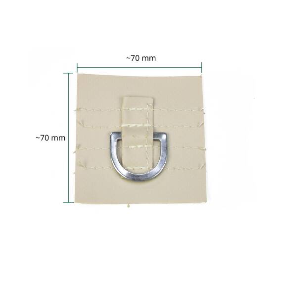 ESVO Verstärkungsquadrat, dunkelbeige, 70 × 70 mm [CLONE]